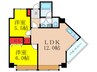メゾン豊新 2LDKの間取り