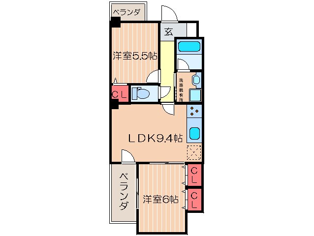 間取り図 ノステルコ－ト夕陽丘