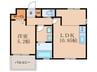 チャトラ 1LDKの間取り
