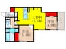 D-residence東太田 2LDKの間取り