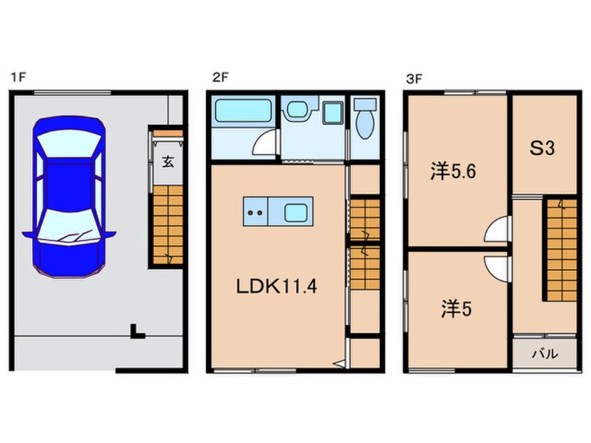 間取図 セカンドギア大久保