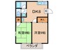 ハイツ山田 2DKの間取り