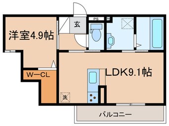 間取図 グリューネ武庫之荘