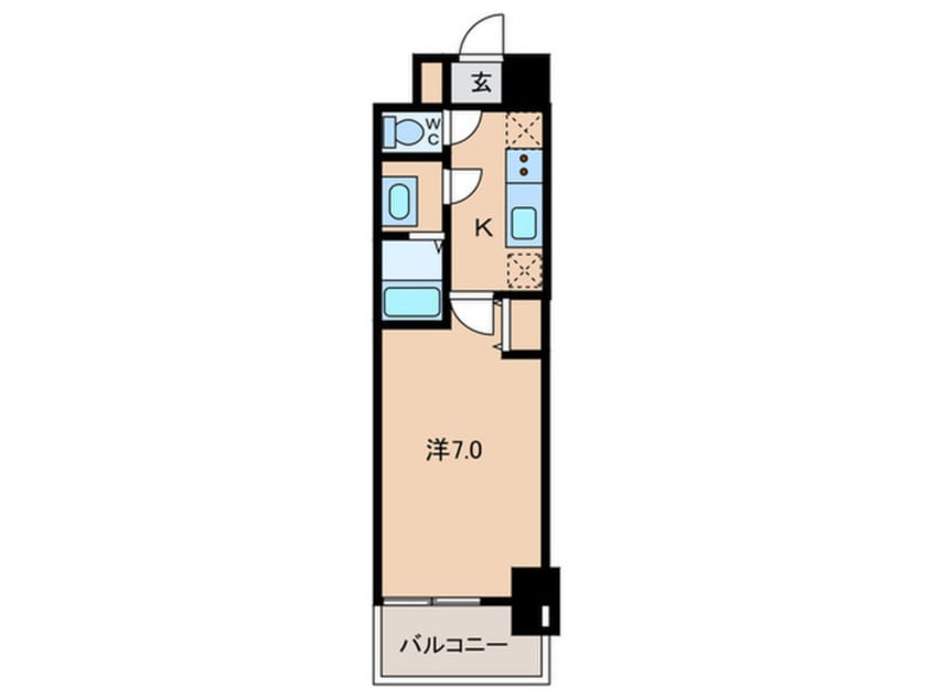 間取図 セレニテ夕陽丘エクラ