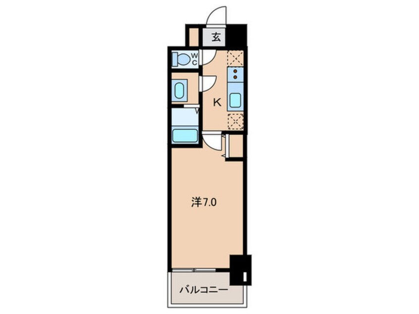 間取図 セレニテ夕陽丘エクラ