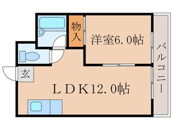 間取図 パレス稲荷