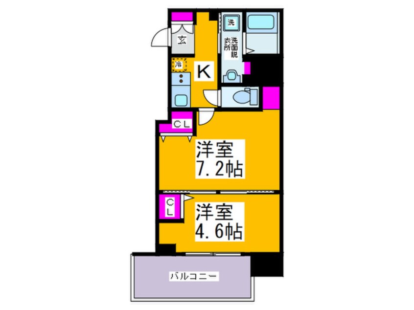 間取図 ヴィラ・セレーノ玉造本町