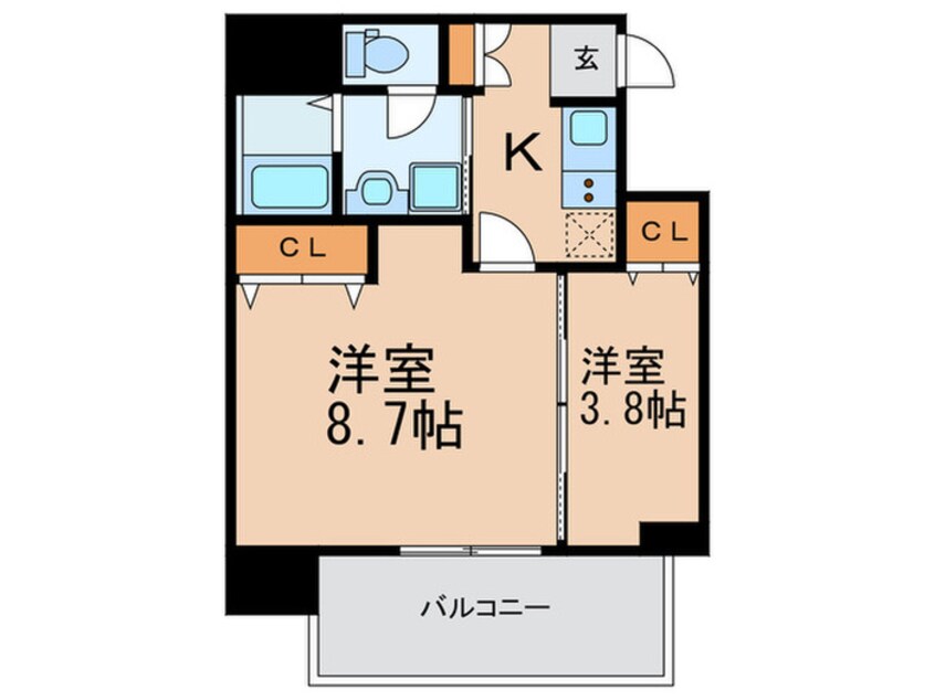 間取図 ヴィラ・セレーノ玉造本町