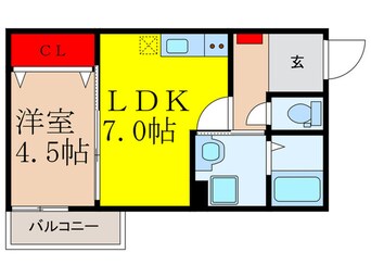 間取図 エテルナコート総持寺