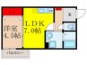 エテルナコート総持寺 1LDKの間取り