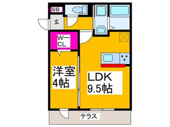 間取図 メゾン　ド　エスポワール北長尾