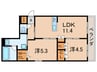 仮)GrandMaster武庫之荘 2LDKの間取り