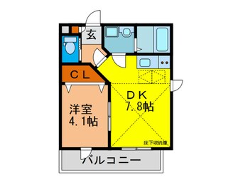 間取図 プレジ－ル．Ｋ