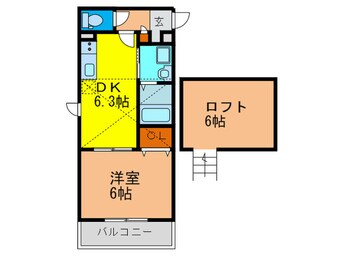 間取図 プレジ－ル．Ｋ