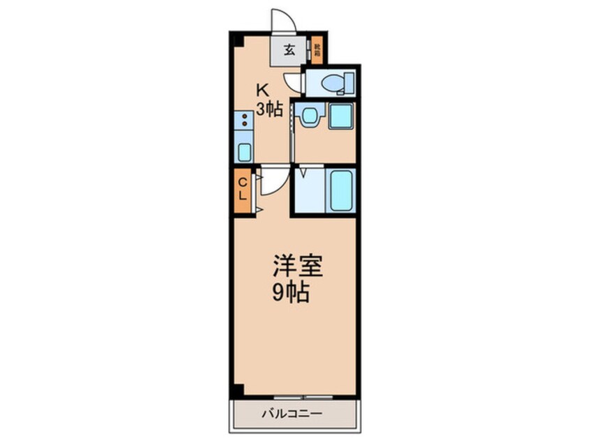 間取図 ル・クール長瀬