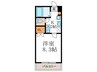 アルファブランカ 1Kの間取り