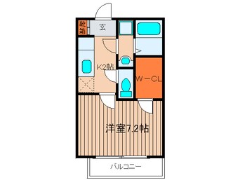 間取図 ウエストサイドリバ－Ⅱ