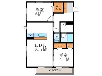 間取図 セジュ－ルオッツGT長岡京