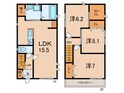 甲子園口一丁目戸建貸家の間取図