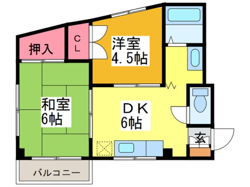 間取図 喜光ハイツ