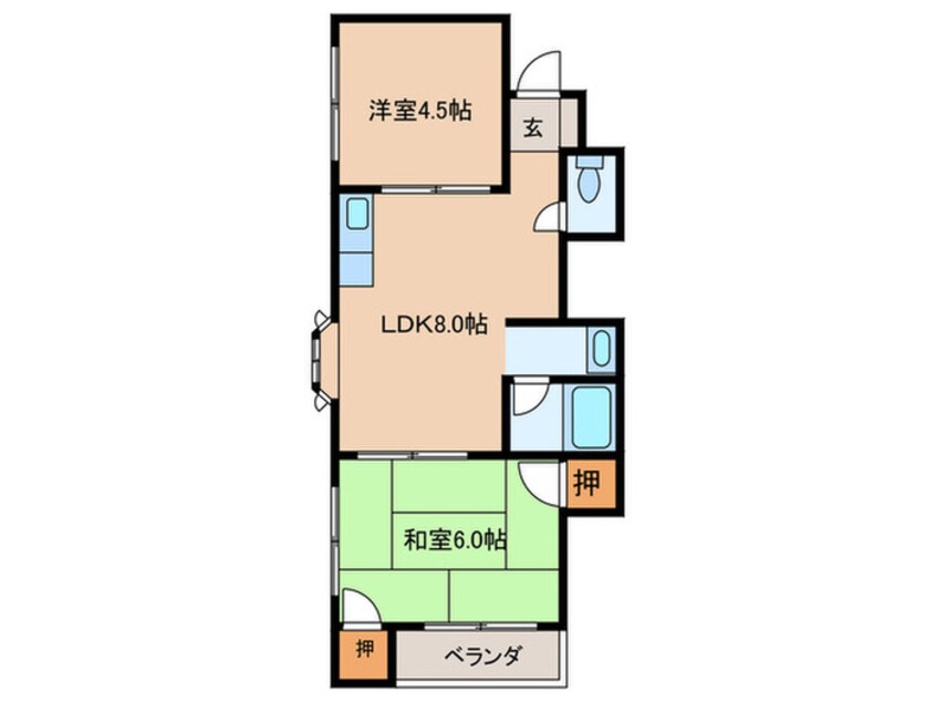 間取図 第３河合ハイツ