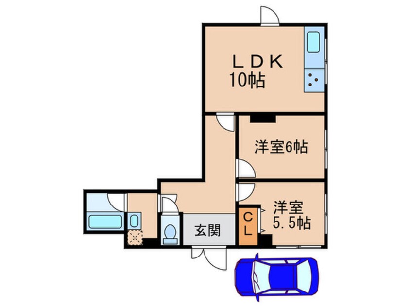 間取図 第三ハイツ道