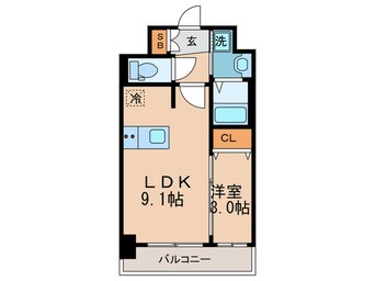 間取図 プレサンスTHE　KYOTO澄華(401)