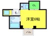 フラット豊島 1Rの間取り