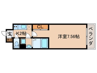 間取図 THEGARNETSUITERESIDENCE西七条