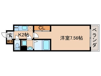 間取図 THEGARNETSUITERESIDENCE西七条