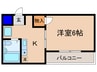 メゾンドムラジⅢ 1Kの間取り