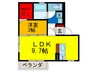 第８ウエスタンハイツ 1LDKの間取り