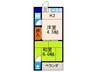 原田マンション 2Kの間取り