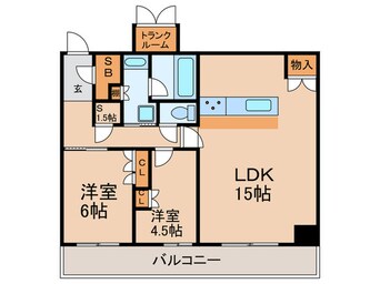 間取図 シエリアタワー大阪福島(2705)