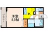エクセル宝塚 1Kの間取り