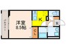 エクセル宝塚 1Kの間取り