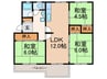 男山第二住宅115号棟（503） 3LDKの間取り