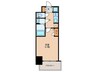 S-RESIDENCE大和田aline 1Kの間取り