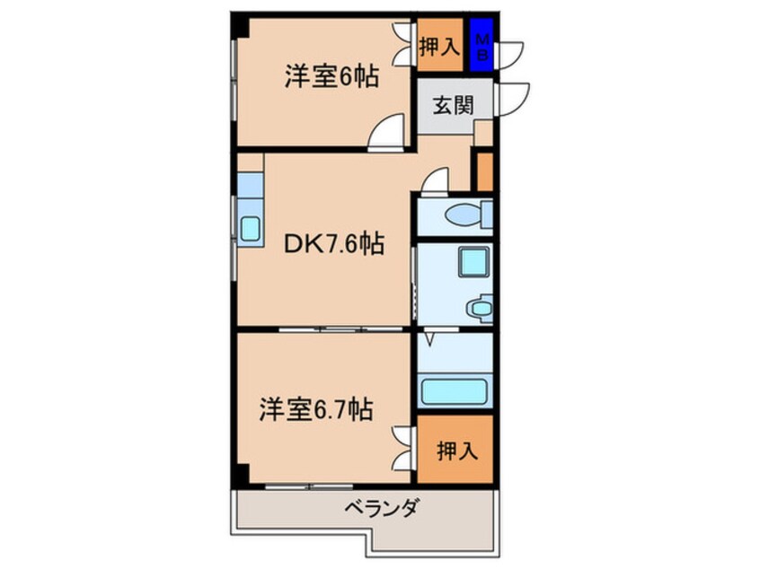 間取図 ステンドハイツ