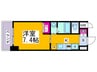 KDXﾚｼﾞﾃﾞﾝｽ難波 1Kの間取り