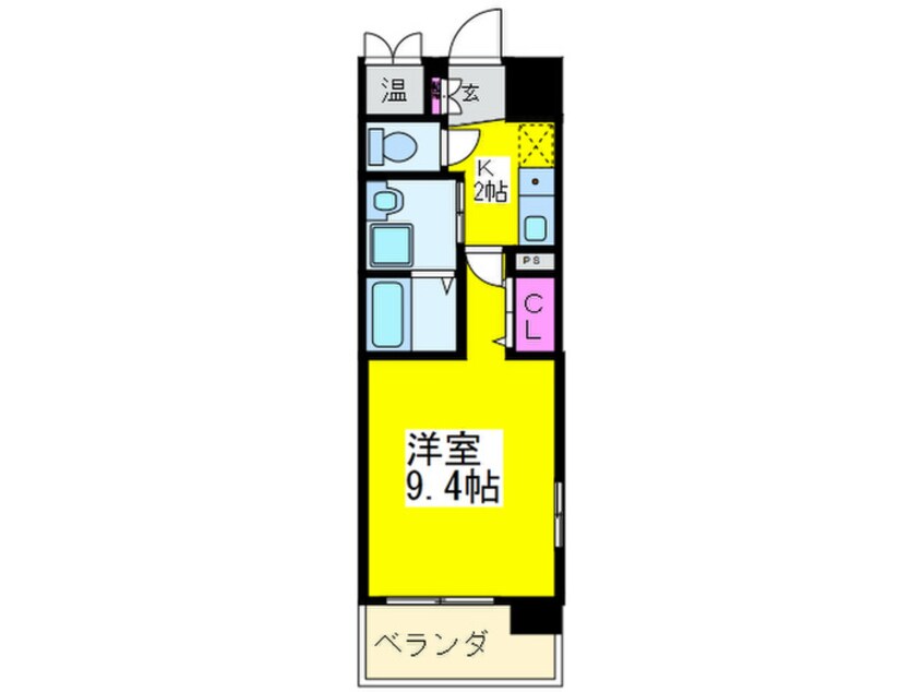 間取図 ディナスティ長居公園南(604)