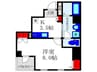 Room 結　豊中駅前 1Kの間取り