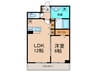 フルール　アムール 1LDKの間取り