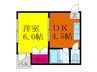 エブリ・ワン 1DKの間取り
