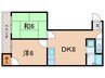 菊水ハイツ 2DKの間取り