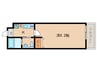 プレシャス六番館 1Kの間取り