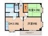 リバ－プロムナ－ド 2DKの間取り