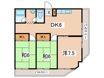 間取図 プラネットハイツ