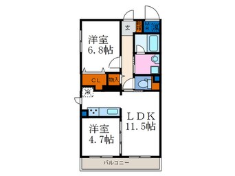 間取図 パルテ－ル北山