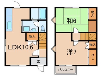 間取図 奥村メゾネットＣ棟